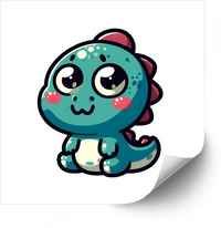 Thumbnail for Baby Dinosaur Sticker | Cute Kawaii Dino Vinyl Decal