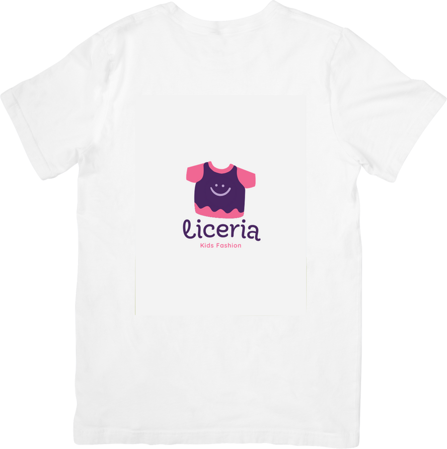 Liceria Kids Fashion Logo T-Shirt | Cute Minimalist Brand Graphic Tee