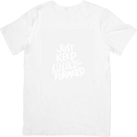 Thumbnail for Just Keep Moving Forward T-Shirt | Minimalist Motivational Graphic Tee