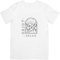 Thumbnail for Enjoy Relax Mountain T-Shirt | Minimalist Outdoor Nature Graphic Tee