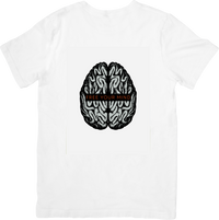 Thumbnail for Free Your Mind Brain T-Shirt | Minimalist Mental Awareness Graphic Tee