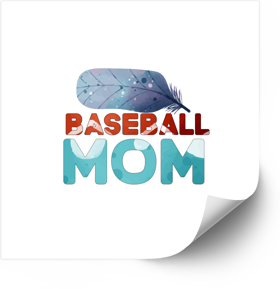 Baseball Mom Sticker | Cute Boho Sports Mom Vinyl Decal