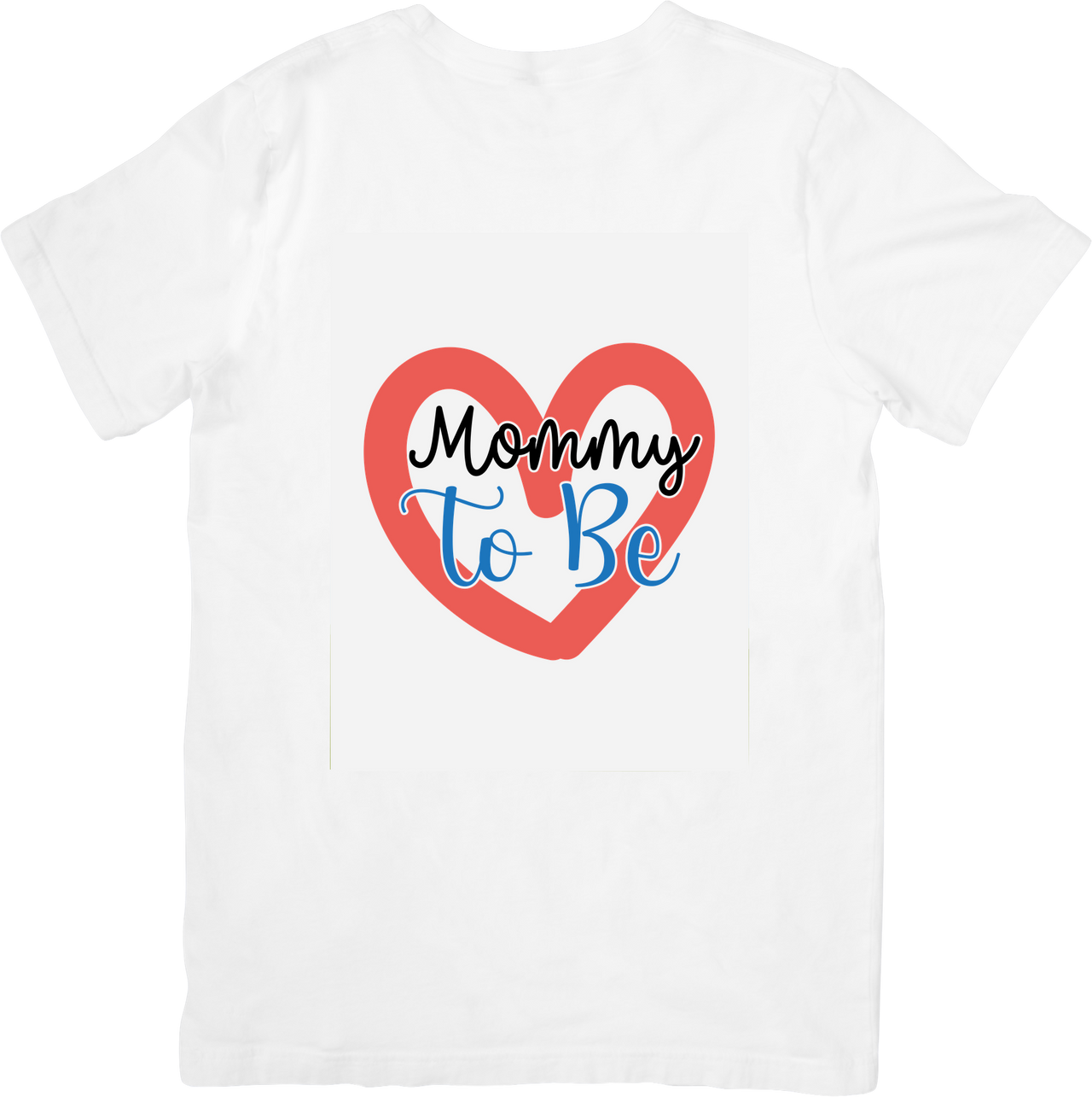 Mommy To Be T-Shirt | Cute Minimalist Heart Pregnancy Graphic Tee | Baby Shower Gift
