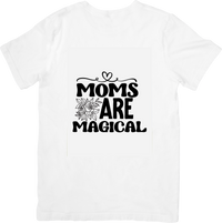 Thumbnail for Moms Are Magical T-Shirt | Floral Minimalist Mom Appreciation Graphic Tee | Mother's Day Gift